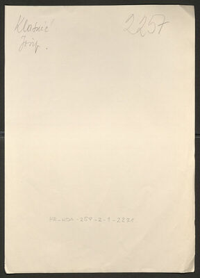 Klasnić, Josip, 26.7.1896. Policijski karton