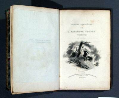 Oeuvres completes de M. J.Fenimore Cooper..Tome XVIII. Les Pionniers, ou les sources du Susquehanna, Tome troisieme, Paris, Charles Gosselin, Mame & Delaunay-Vallee, MDCCCXXVIII.