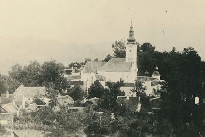 Trški Vrh (Krapina) - Crkva Majke Božje Jeruzalemske, situacija