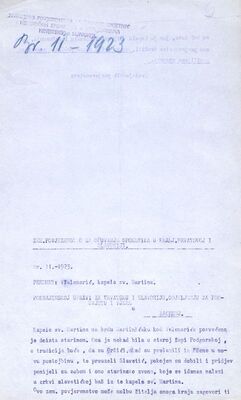 Gornji Velemerić (Barilović) - Kapela sv. Martina, obnova