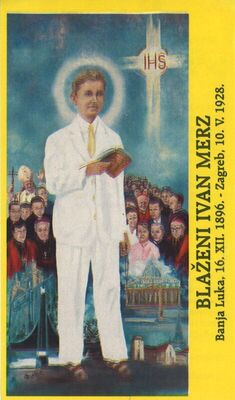 Blaženi Ivan Merz (1896. - 1928.) prema oltarnoj slici Zdenka Gelenčira