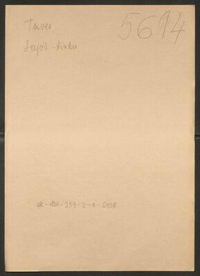 Tuves, Lajoš-Hinko. Policijski karton