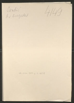 Sandić, Dragoslav, 1.8.1902. Policijski karton