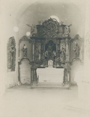 Laz Bistrički (Marija Bistrica) - Župna crkva sv. Andrije, unutrašnjost, detalj