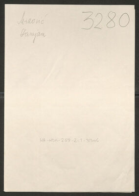 Mraović, Damjan, 20.4.1915. Policijski karton