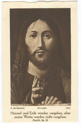 Krist blagoslivlja prema slici Antonella da Messine