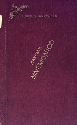 „Manuale Mnemonico“, 1886.