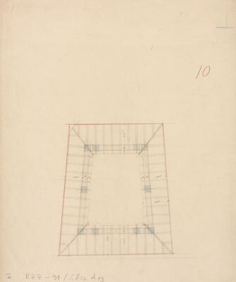 Meštrovićev atelijer (Ivan Meštrović), tlocrt/atrij