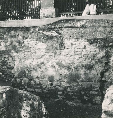 Varaždinske Toplice - Arheološka iskopavanja, otkopani zid