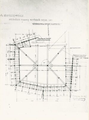 Maruševec - dvorac, crtež fasada kula