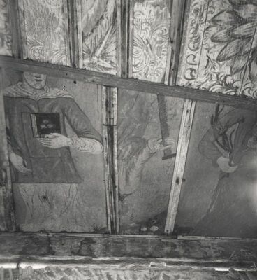 Draganić (Goljak Draganićki) - Kapela sv. Trojstva, slike na sjevernoj stijeni