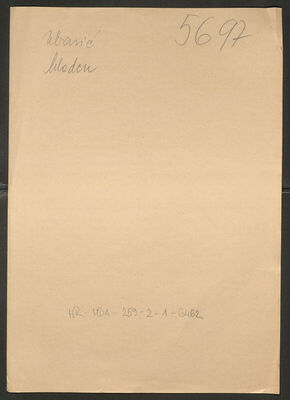 Ubavić, Mladen, 1916. Policijski karton