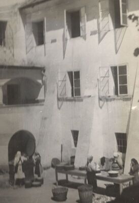 Jastrebarsko - Dvorac Erdődy, detalj dvorišnog pročelja