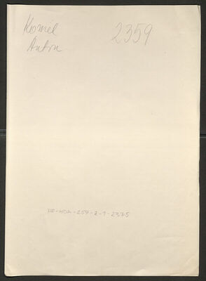 Komel, Anton, 19.2.1914. Policijski karton