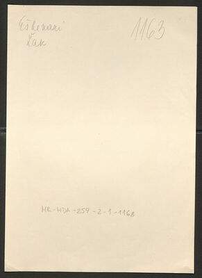 Eškenazi, Žak, 1920. Policijski karton