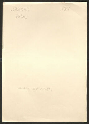 Dabović, Anka, 16.2.1914. Policijski karton