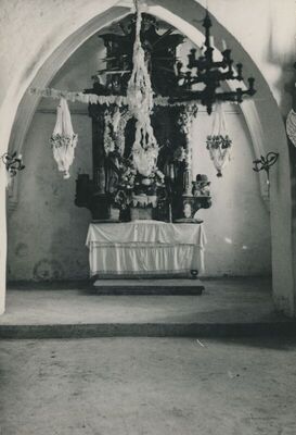Martinšćina (Zlatar) - Crkva sv. Martina, unutrašnjost, svetište