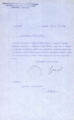 Gjuro Szabo, stručno putovanje - Beograd i Stara Srbija