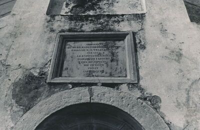 Ogulin - Kapela sv. Roka, ploča