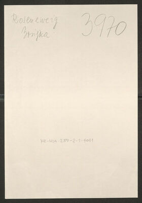 Rosenzweig, Bosiljka, 1.9.1915. Policijski karton