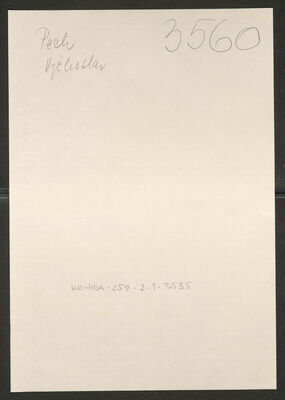 Pech, Vjenceslav, 1883. Policijski karton