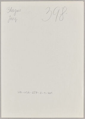 Blagus, Josip, 17.3.1892. Policijski karton