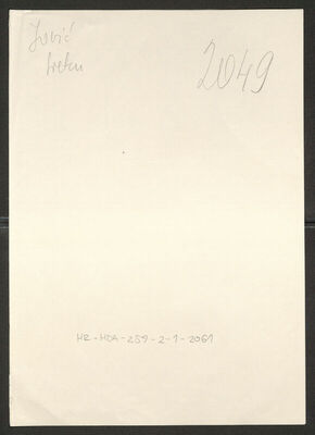 Jović, Sreten, 1912. Policijski karton