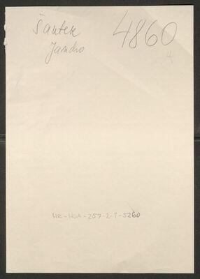 Šantek, Jandro, 8.8.1892. Policijski karton