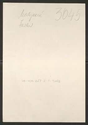 Matijašević, Žarko, 9.6.1914. Policijski karton