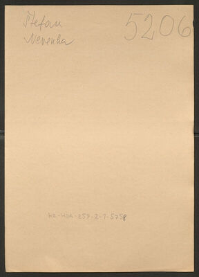 Štefan, Nevenka, 4.9.1922. Policijski karton