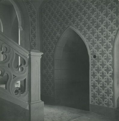 Trakošćan - dvorac, podest prizemlja, zidna ornamentacija