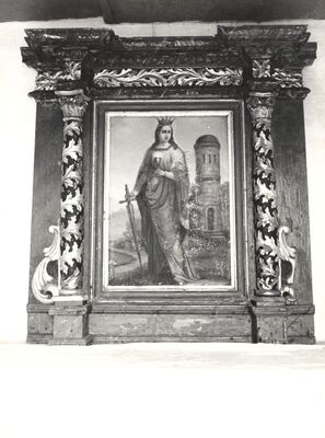 Križ - Grobljanska kapela, detalj oltara