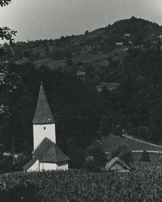 Klenovec Humski (Hum na Sutli) - Kapela sv. Vida, situacija u krajoliku