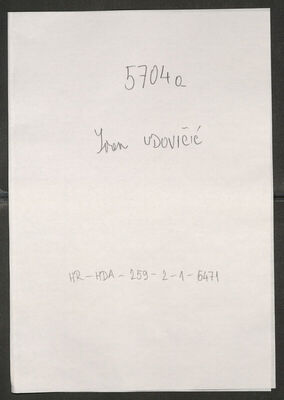 Udovičić, Ivan, 12.7.1914. Policijski karton