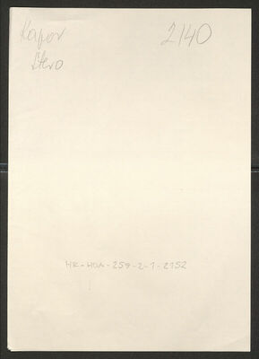 Kapor, Stevo, 1896. Policijski karton