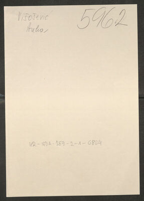 Višošević, Anka, 31.3.1905. Policijski karton