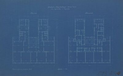 Stambena i trgovačka zgrada za eksploataciju drva, tlocrt/treći kat i polukat