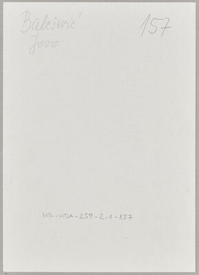 Balešević, Jovo, 1914. Policijski karton