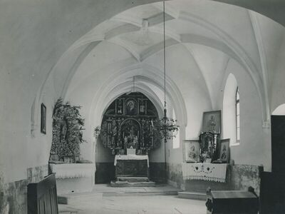 Belec (Zlatar) - Crkva sv. Jurja, unutrašnjost, svetište