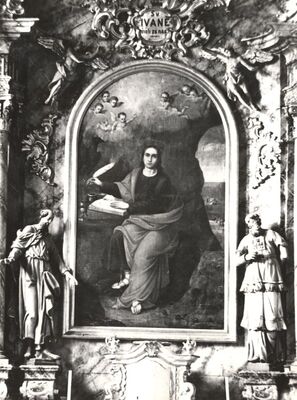 Cerje - Crkva sv. Ivana Evanđelista, slika sv. Ivan Evanđelista