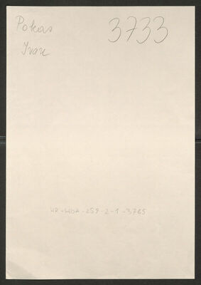 Pokas, Ivan, 1891. Policijski karton