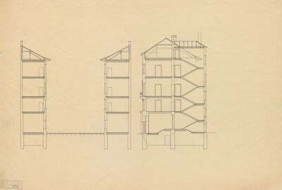 Stambena zgrada Herzog, presjek
