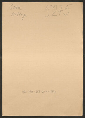 Šula, Antonija, 21.9.1909 Policijski karton