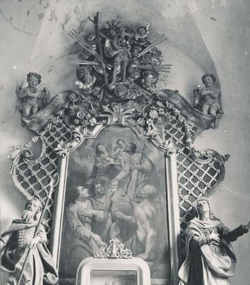 Svetice (Ozalj) - Crkva Blažene Djevice Marije. oltar sv. Josipa