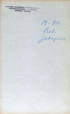 Gjuro Szabo, nalog za terensko istraživanje u Srijemu i iskaznica