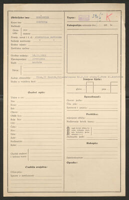 Schöchter, Gertruda, 18.11.1911. Policijski karton