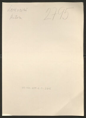 Lorrencini, Antun, 12.6.1907. Policijski karton