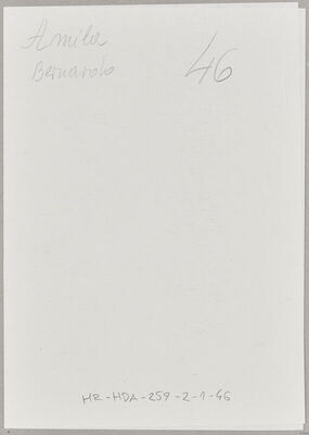 Amila, Bernardo, 20.4.1911. Policijski karton