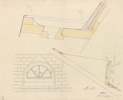 Stambena zgrada Frank, mansarda/prozor