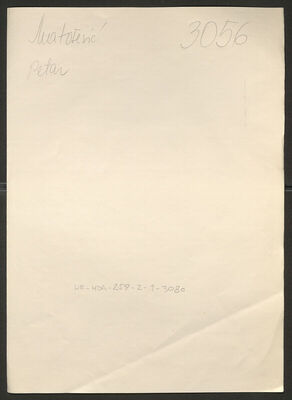 Matošević, Petar, 1903. Policijski karton